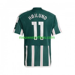 Manchester United Heren Shirt met Bedrukking Rasmus Hojlund 11 Uit 2023-2024 Korte Mouw