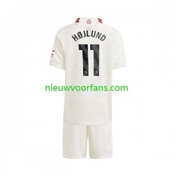 Manchester United Kind Shirt met Bedrukking Rasmus Hojlund 11 Derde 2023-2024 Korte Mouw
