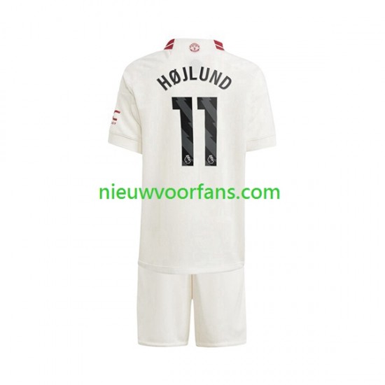 Manchester United Kind Shirt met Bedrukking Rasmus Hojlund 11 Derde 2023-2024 Korte Mouw