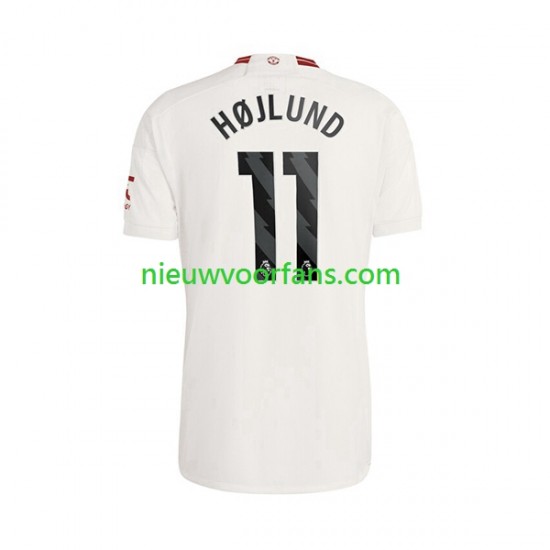 Manchester United Heren Shirt met Bedrukking Rasmus Hojlund 11 Derde 2023-2024 Korte Mouw