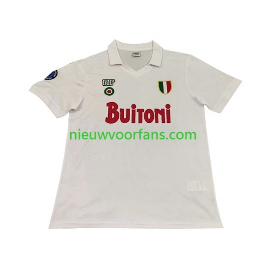 Napoli Heren Shirt met Bedrukking 1987 1988 Retro Uit Korte Mouw