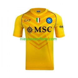 Napoli Heren Shirt met Bedrukking Doelman Uit 2023-2024 Korte Mouw