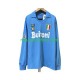 Napoli Heren Shirt met Bedrukking 1987 1988 Retro Thuis Lange Mouw