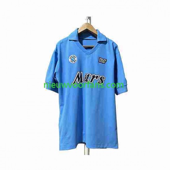 Napoli Heren Shirt met Bedrukking 1989 1990 Retro Thuis Korte Mouw