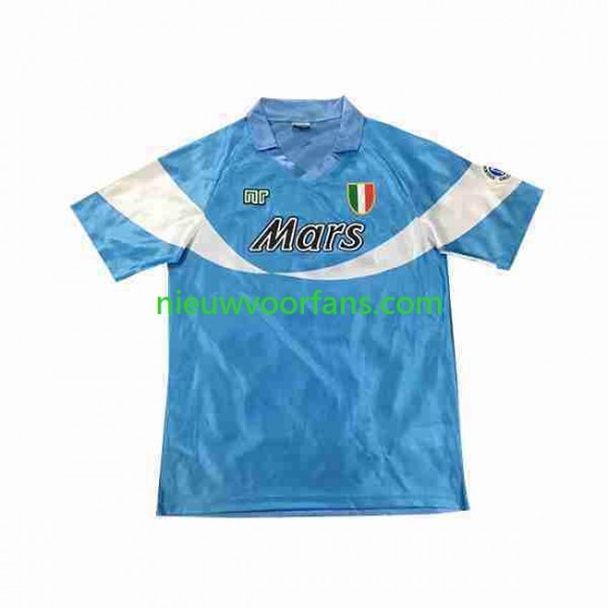 Napoli Heren Shirt met Bedrukking Special 1990 1991 Retro Thuis Korte Mouw
