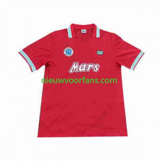 Napoli Heren Shirt met Bedrukking 1988 1989 Retro Derde Korte Mouw
