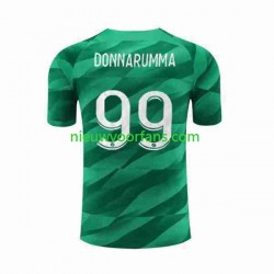 Paris Saint-Germain Heren Shirt met Bedrukking Doelman Donnarumma 99 Thuis 2023-2024 Korte Mouw