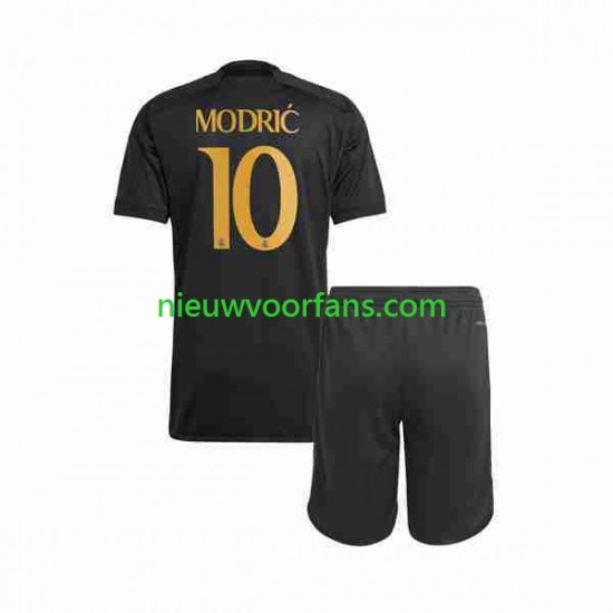 Real Madrid Kind Shirt met Bedrukking Modrić Luka 10 Derde 2023-2024 Korte Mouw