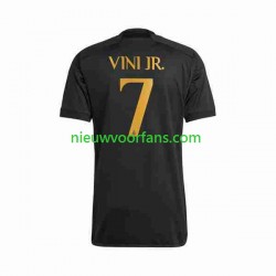 Real Madrid Heren Shirt met Bedrukking Vini Jr 7 Derde 2023-2024 Korte Mouw
