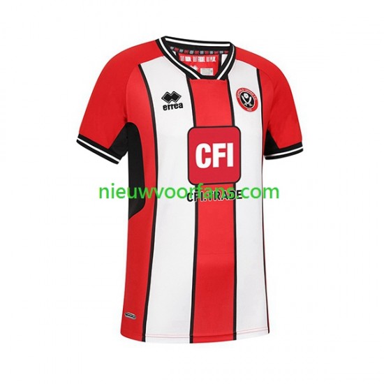 Sheffield United Heren Shirt met Bedrukking Thuis 2023-2024 Korte Mouw