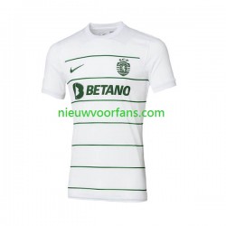Sporting CP Heren Shirt met Bedrukking Uit 2023-2024 Korte Mouw