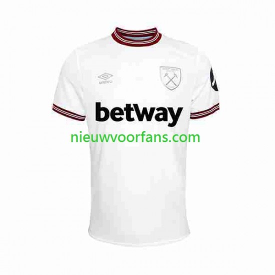 West Ham United Heren Shirt met Bedrukking Uit 2023-2024 Korte Mouw