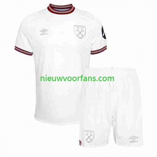 West Ham United Kind Shirt met Bedrukking Uit 2023-2024 Korte Mouw