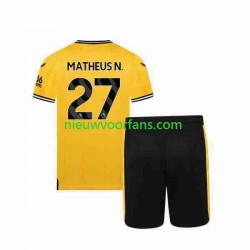 Wolverhampton Wanderers Kind Shirt met Bedrukking Matheus Nunes 27 Thuis 2023-2024 Korte Mouw