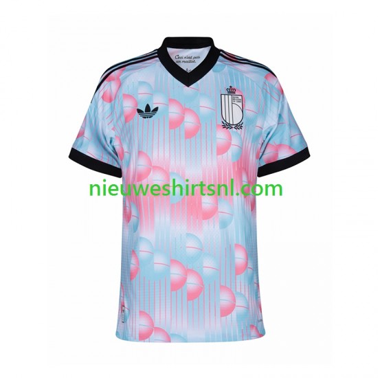 België Heren Shirt met Bedrukking Uit WK 2026 Korte Mouw