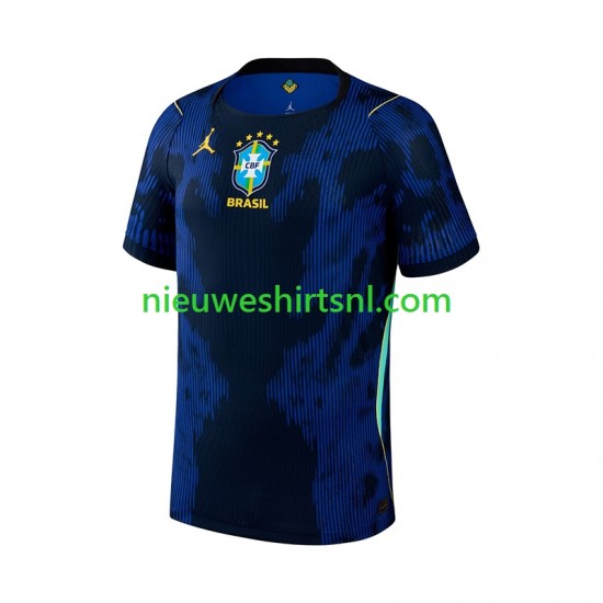 Brazilië Heren Shirt met Bedrukking Uit WK 2026 Korte Mouw