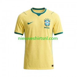 Brazilië Heren Shirt met Bedrukking Thuis WK 2026 Korte Mouw