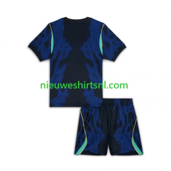 Brazilië Kind Shirt met Bedrukking Uit WK 2026 Korte Mouw