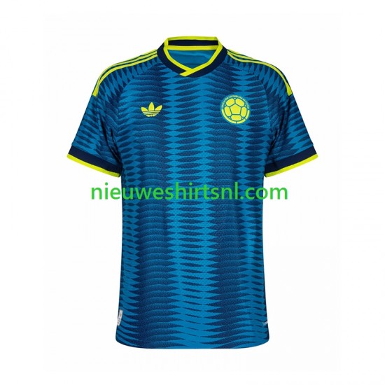 Colombia Heren Shirt met Bedrukking Uit WK 2026 Korte Mouw