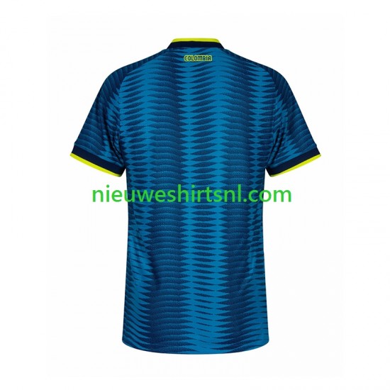 Colombia Heren Shirt met Bedrukking Uit WK 2026 Korte Mouw