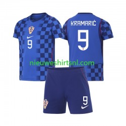 Kroatië Kind Shirt met Bedrukking Andrej Kramaric 9 Uit WK 2026 Korte Mouw