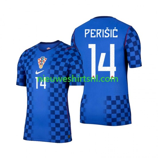 Kroatië Heren Shirt met Bedrukking Ivan Perisic 14 Uit WK 2026 Korte Mouw
