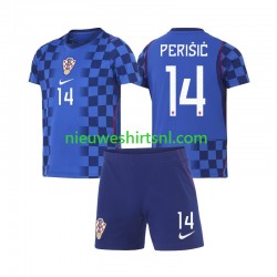 Kroatië Kind Shirt met Bedrukking Ivan Perisic 14 Uit WK 2026 Korte Mouw
