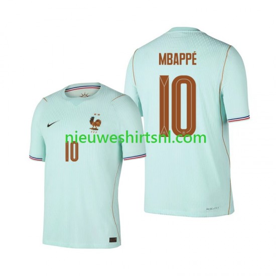 Frankrijk Heren Shirt met Bedrukking Mbappé Kylian 10 Uit WK 2026 Korte Mouw