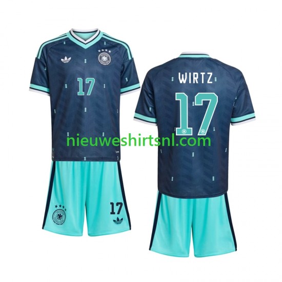Duitsland Kind Shirt met Bedrukking Florian Wirtz 17 Uit WK 2026 Korte Mouw