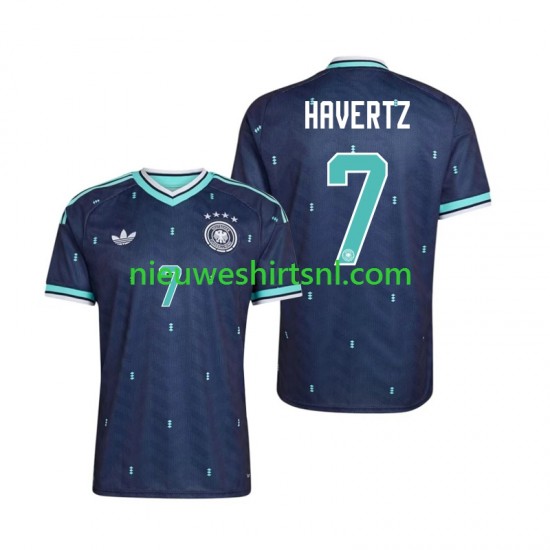 Duitsland Heren Shirt met Bedrukking Kai Havertz 7 Uit WK 2026 Korte Mouw