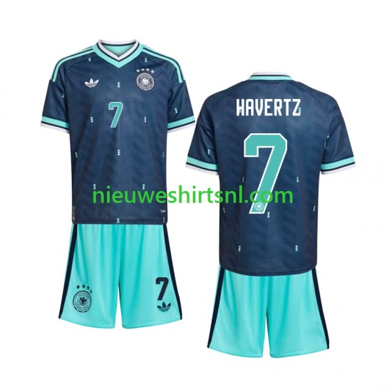 Duitsland Kind Shirt met Bedrukking Kai Havertz 7 Uit WK 2026 Korte Mouw