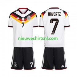 Duitsland Kind Shirt met Bedrukking Kai Havertz 7 Thuis WK 2026 Korte Mouw