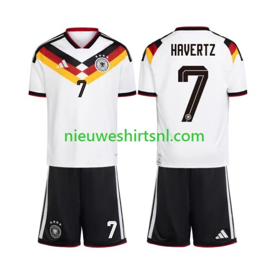 Duitsland Kind Shirt met Bedrukking Kai Havertz 7 Thuis WK 2026 Korte Mouw