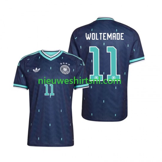Duitsland Heren Shirt met Bedrukking Nick Woltemade 11 Uit WK 2026 Korte Mouw