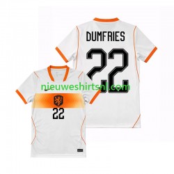 Nederland Heren Shirt met Bedrukking Denzel Dumfries 22 Uit WK 2026 Korte Mouw