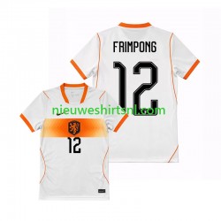 Nederland Heren Shirt met Bedrukking Jeremie Frimpong 12 Uit WK 2026 Korte Mouw