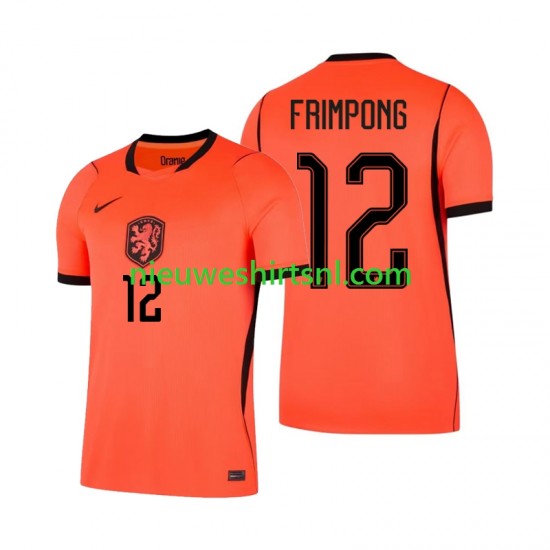 Nederland Heren Shirt met Bedrukking Jeremie Frimpong 12 Thuis WK 2026 Korte Mouw