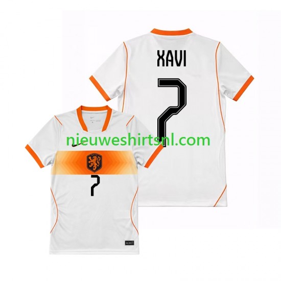 Nederland Heren Shirt met Bedrukking Xavi Simons 7 Uit WK 2026 Korte Mouw