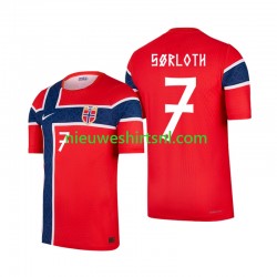 Noorwegen Heren Shirt met Bedrukking Alexander Sorloth 7 Thuis WK 2026 Korte Mouw