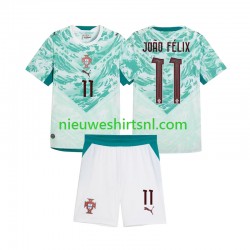 Portugal Kind Shirt met Bedrukking Joao Felix 11 Uit 2026 2027 Korte Mouw