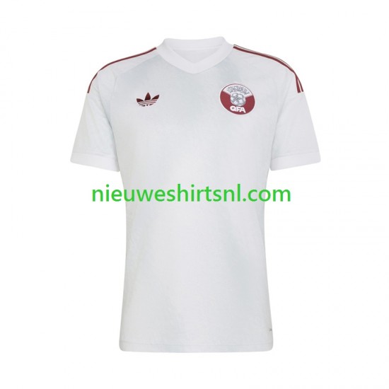 Qatar Heren Shirt met Bedrukking Uit 2026 2027 Korte Mouw
