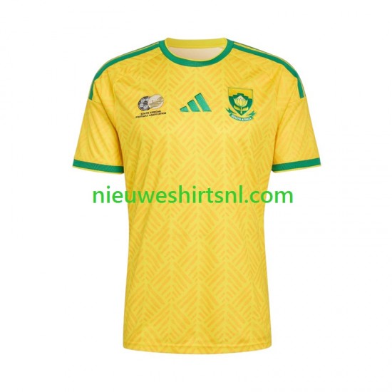Zuid-Afrika Heren Shirt met Bedrukking Thuis WK 2026 Korte Mouw