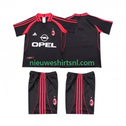 AC Milan Kind Shirt met Bedrukking 2000 2001 Retro Derde Korte Mouw
