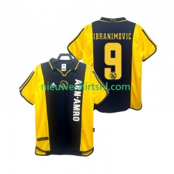 AFC Ajax Heren Shirt met Bedrukking IBRANIMOVIC 9 2000 2001 Retro Uit Korte Mouw