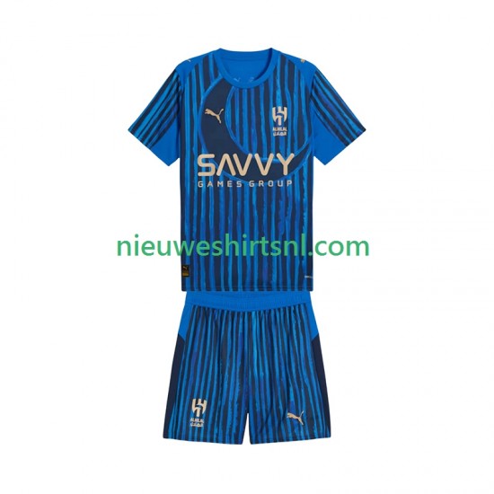Kind Shirt met Bedrukking Al Hilal CWC Thuis 2025-2026 Korte Mouw