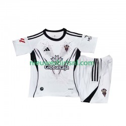 Kind Shirt met Bedrukking Albacete Thuis 2025-2026 Korte Mouw