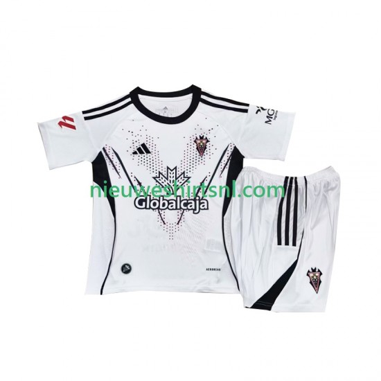Kind Shirt met Bedrukking Albacete Thuis 2025-2026 Korte Mouw