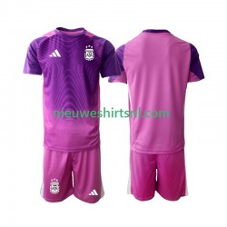 Argentinië Kind Shirt met Bedrukking Doelman Thuis 2025 Korte Mouw