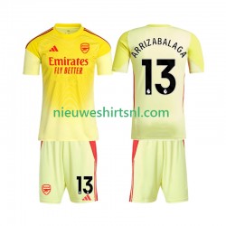 Arsenal Kind Shirt met Bedrukking Doelman Kepa Arrizabalaga 13 Thuis 2025-2026 Korte Mouw