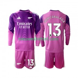 Arsenal Kind Shirt met Bedrukking Doelman Kepa Arrizabalaga 13 Derde 2025-2026 Lange Mouw